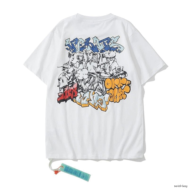 2061-23 White Style 6123 Anime Graphic T-Shirt Daily Styling