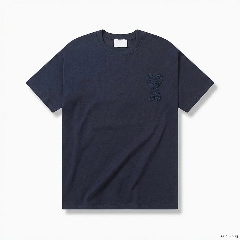 AMI Embroidered Simple Style T-shirt
