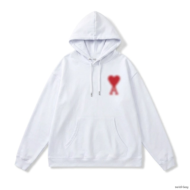 AMI Love Print Hoodie