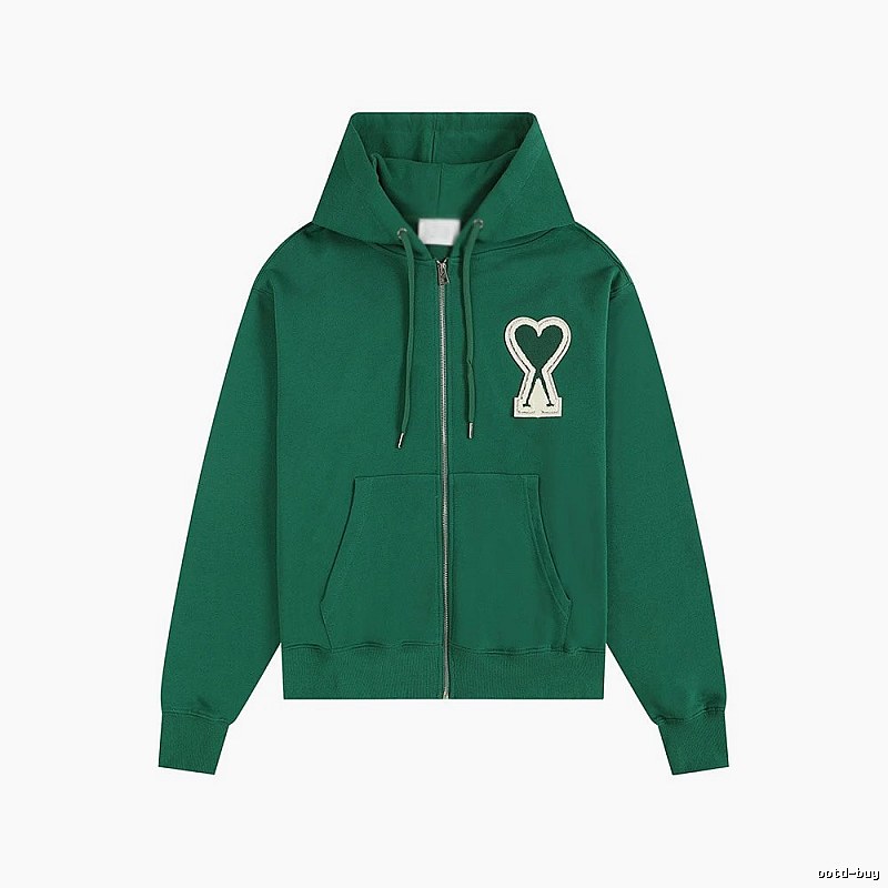 AMI Love Series Green Hoodie