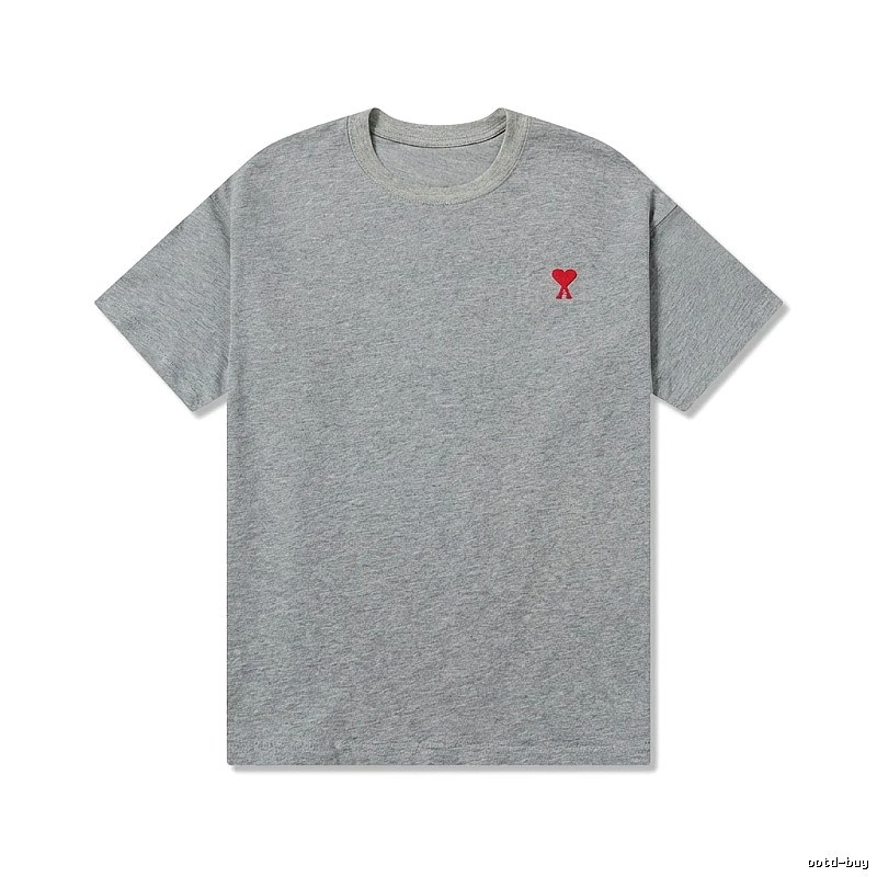 AMI Love Simple Style Grey T-shirt