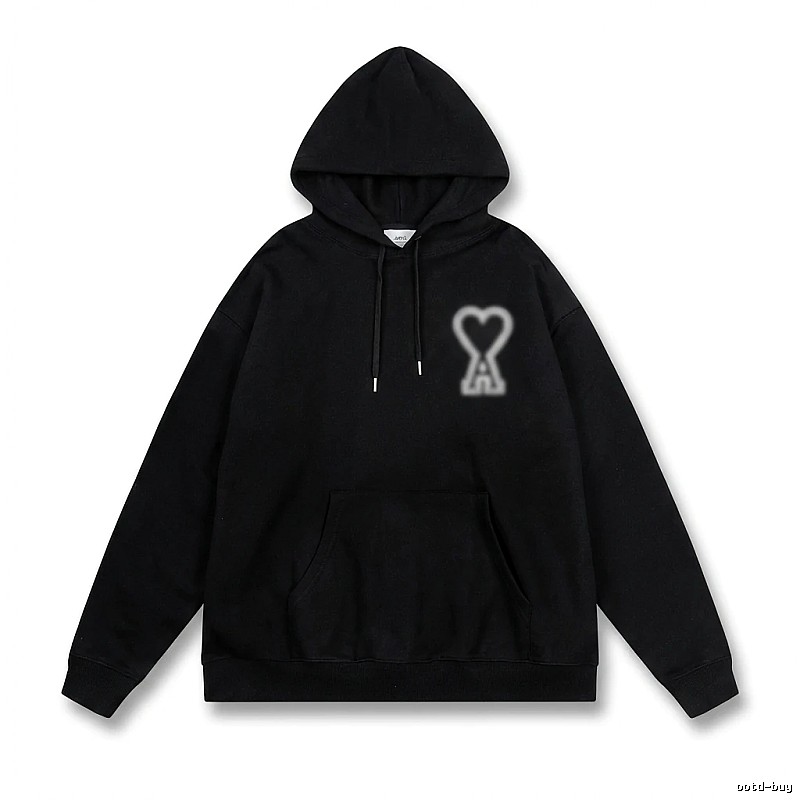 AMI Love Trendy Black Hoodie