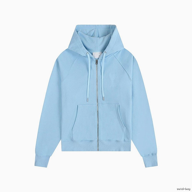 AMI minimalist style light blue sweatshirt