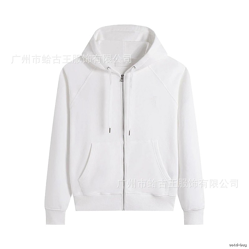 AMI minimalist style white hoodie