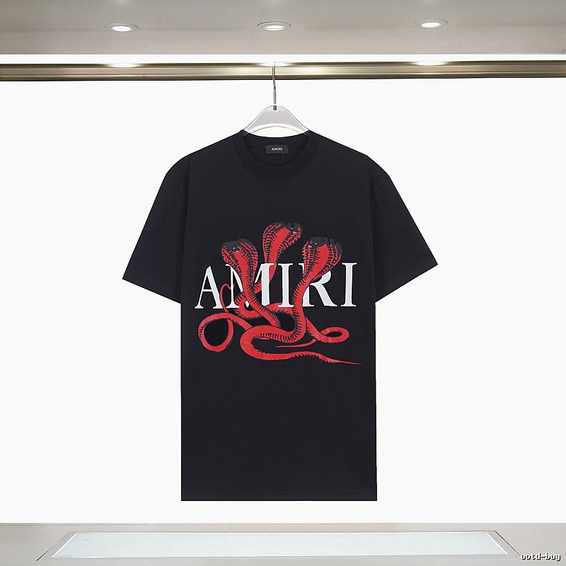 Amiri Daily Graphic T-shirt White Blue Amiri for City Outfits