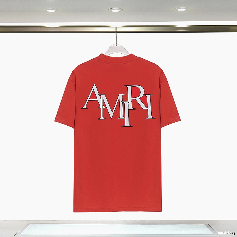 Amiri Gift Ready Graphic T-shirt White Blue Amiri with Fresh Pattern