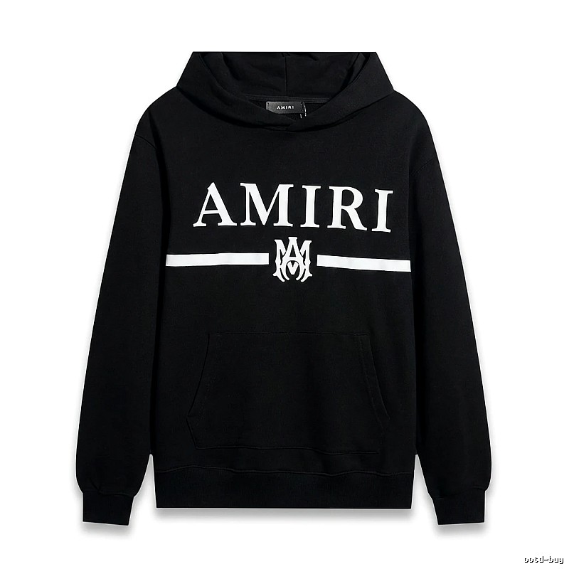 AMIRI Letter Print Black Sweatshirt