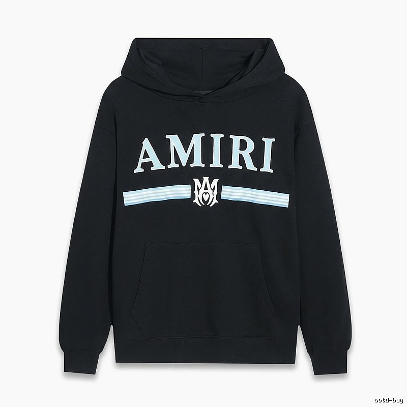 AMIRI letter-printing style black sweatshirt