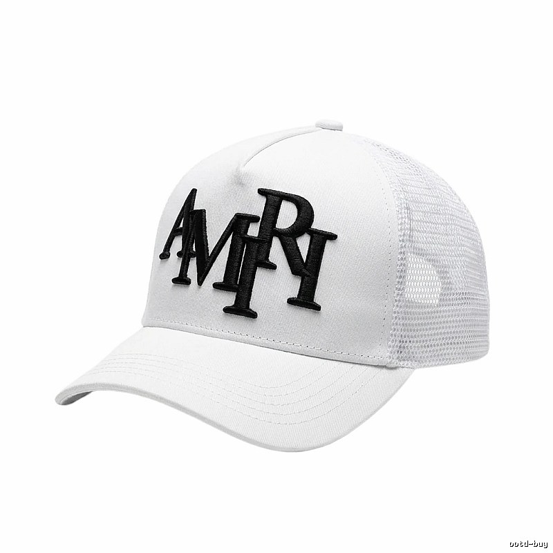 AMIRI Letter Style White Cap