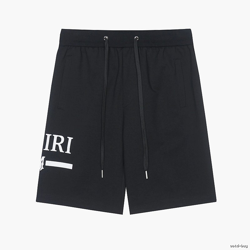 Amiri Logo Detail Logo shorts Black Casual Amiri with Relaxed Feel