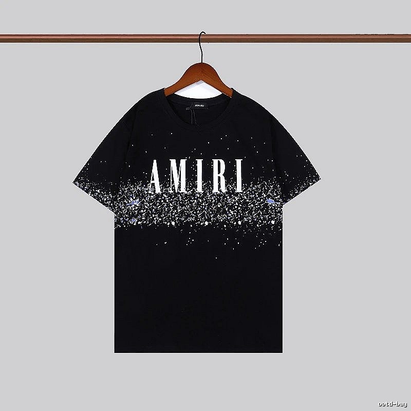 Amiri Monogram Graphic T-shirt White Blue Amiri for Layered Styling