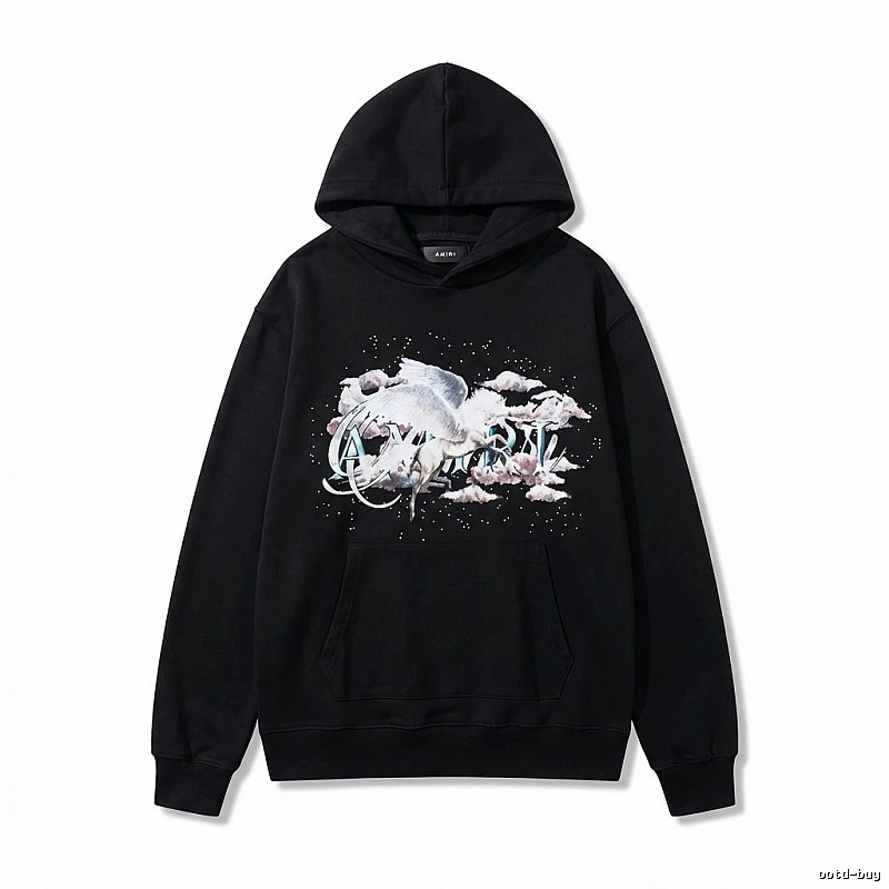 AMIRI Printed Trendy Black Sweatshirt