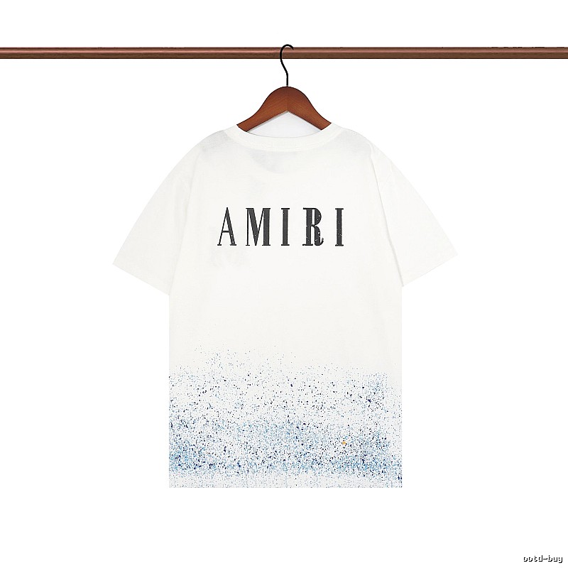 Amiri Relaxed Graphic T-shirt White Blue Amiri with Designer-Inspired Detail