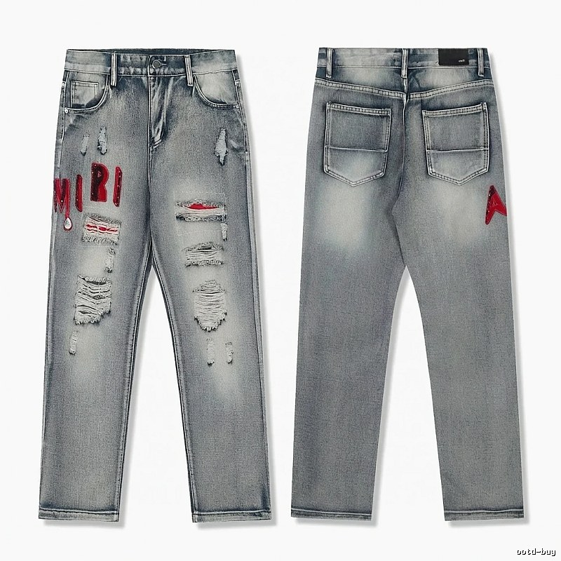AMIRI Ripped Retro Style Jeans