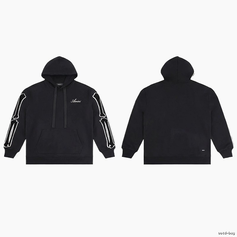 AMIRI Skull Style Black Hoodie