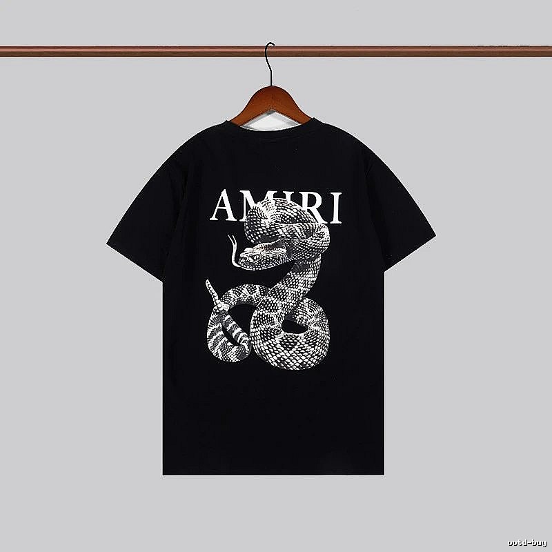 Amiri Statement Graphic T-shirt White Blue Amiri for Easy Pairing