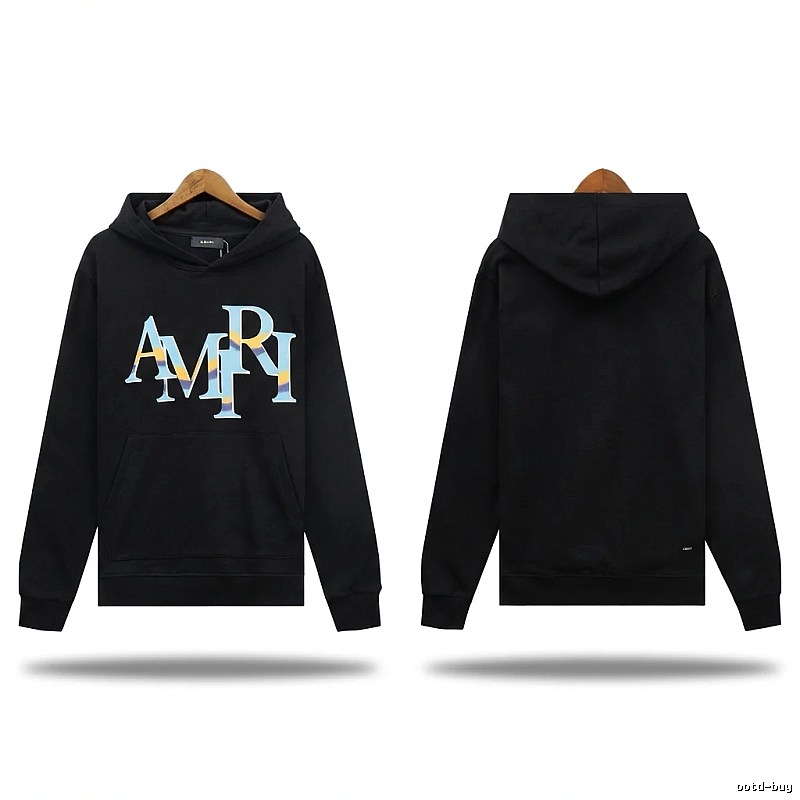 AMIRI Trendy and Cool Style Black Hoodie