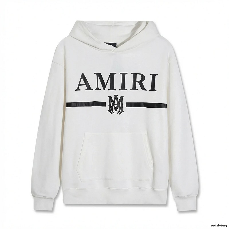 AMIRI Trendy Brand Letter Style White Hoodie