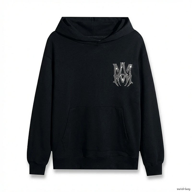 AMIRI's trendy and cool black hoodie