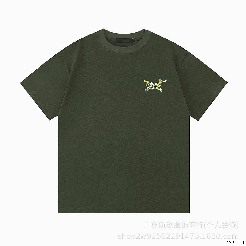 Arc'teryx Floral Logo Outdoor-style Army Green T-Shirt