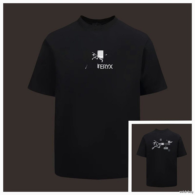 Arc'teryx Printed Street Style Black Short-sleeve T-shirt