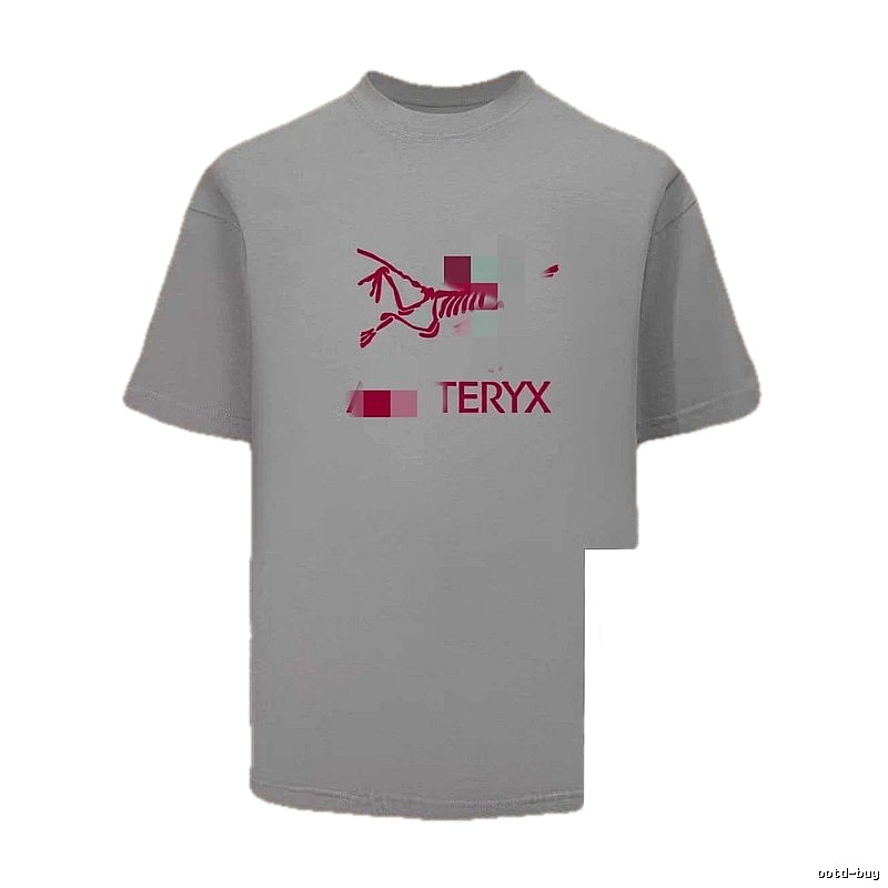 Arc'teryx Skull Print Trendy Cool Light Grey Short Sleeve T-Shirt