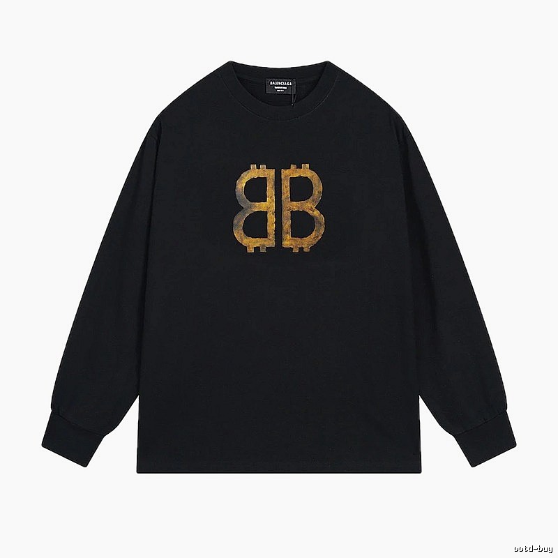 Balenciaga BB Print Black Sweatshirt