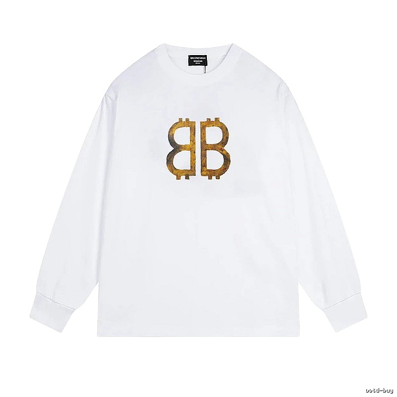 Balenciaga BB Print White T-shirt