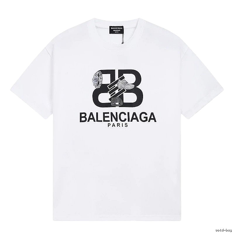 Balenciaga BB Series Simple White T-shirt