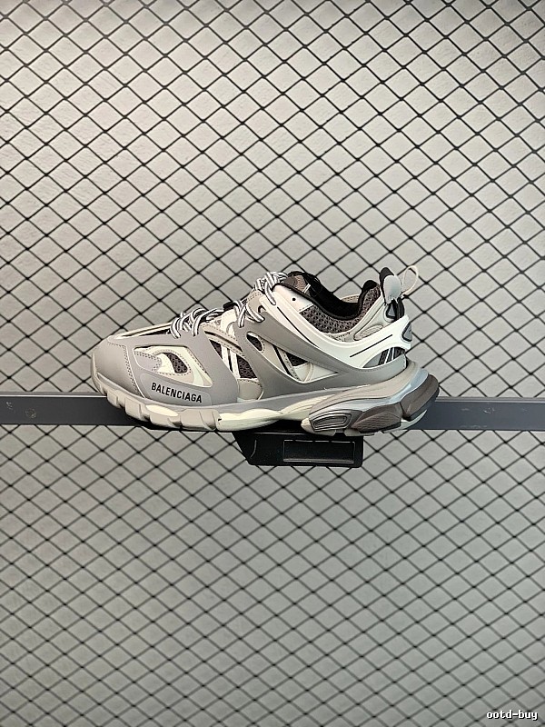 Balenciaga Beige and Black Chunky Runners Featuring Athletic Paneling