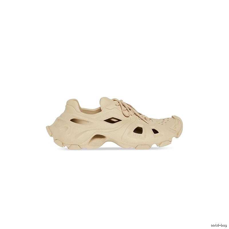Balenciaga Cream Slip-on Shape Beige Mule Sneaker for Photo Ready Styling