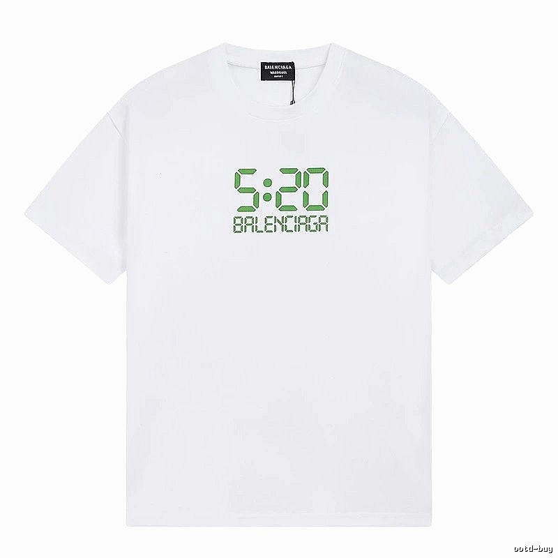 Balenciaga digital-style white T-shirt
