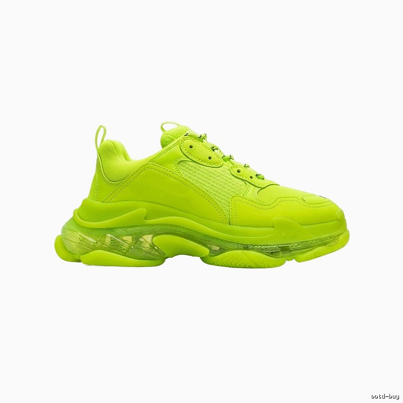 Balenciaga fluorescent green Triple S sneakers