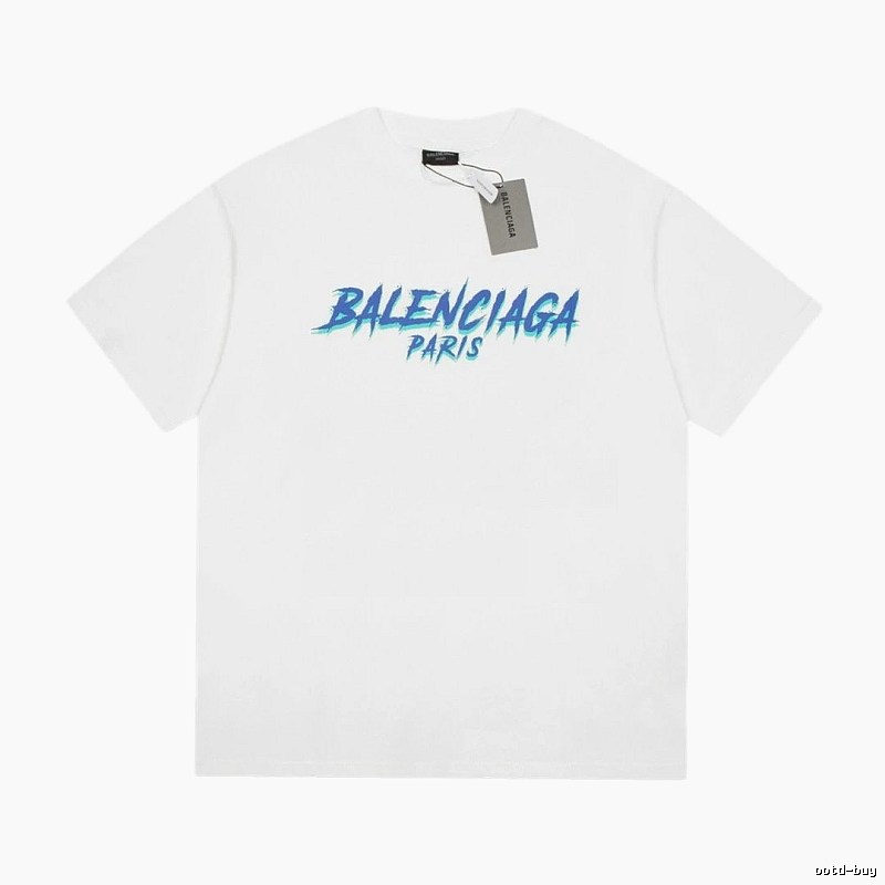 Balenciaga Graffiti Street Style White T-Shirt