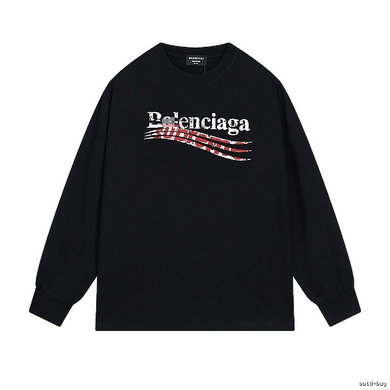 Balenciaga graffiti-style black T-shirt