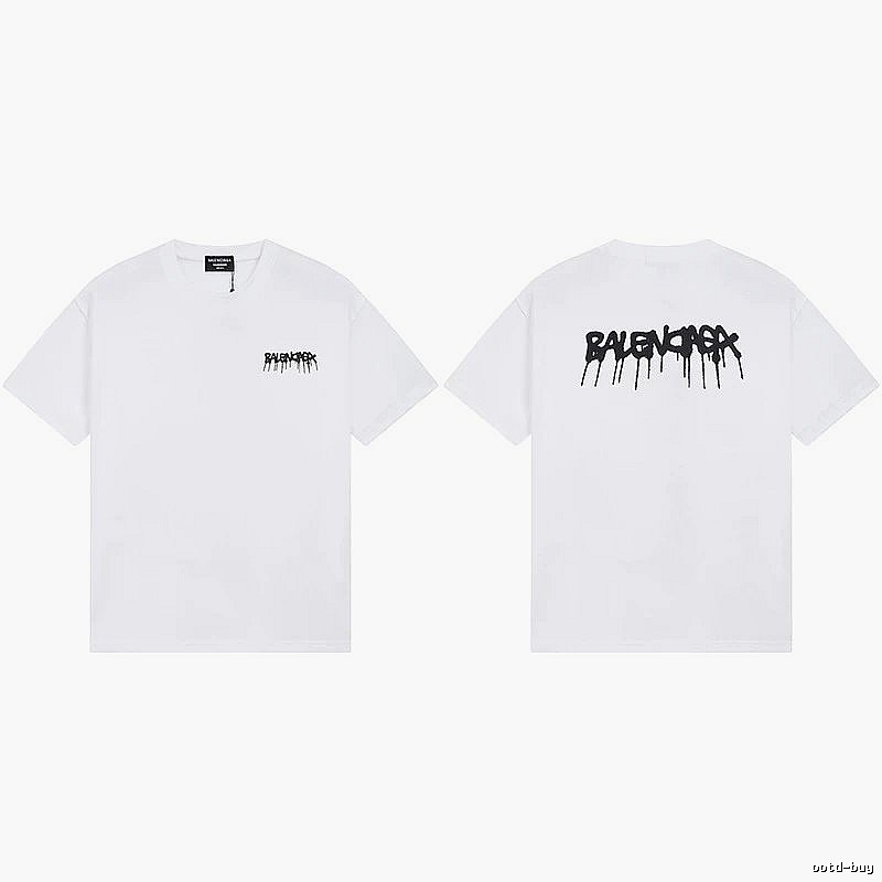 Balenciaga Graffiti Style White T-shirt