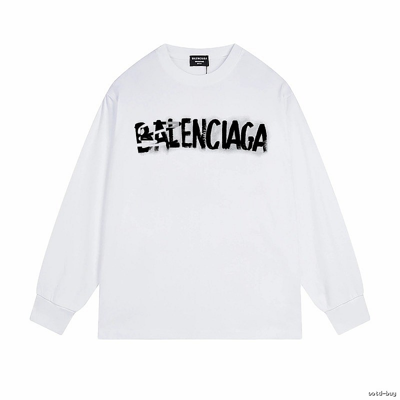 Balenciaga graffiti-style white T-shirt