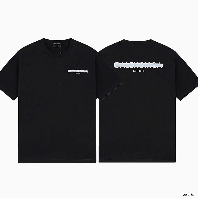 Balenciaga LOGO Printed Street Style Black T-shirt
