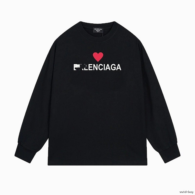 Balenciaga Love Simple Black T-shirt