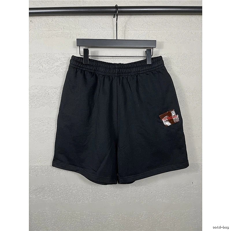 Balenciaga minimalist black shorts