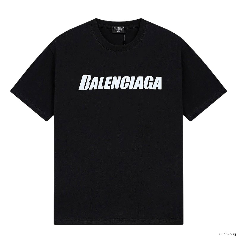 Balenciaga minimalist style black T-shirt