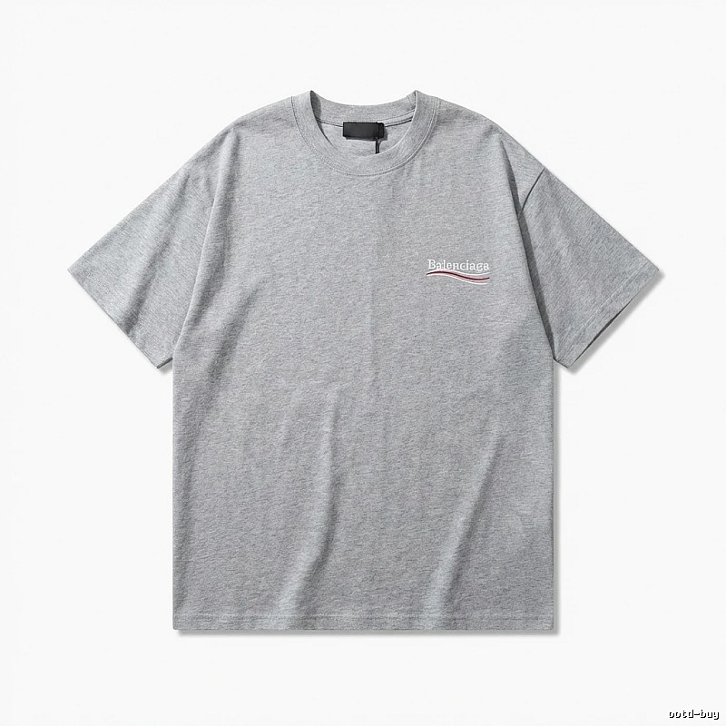 Balenciaga minimalist-style gray T-shirt