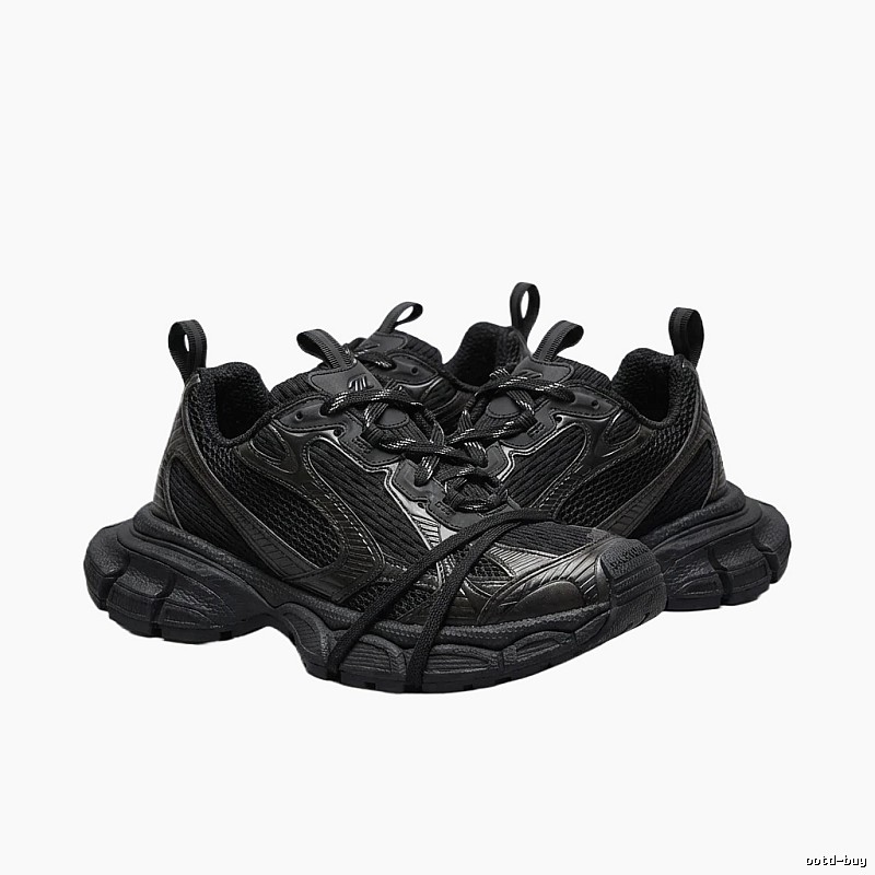 Balenciaga retro black and grey sports shoes