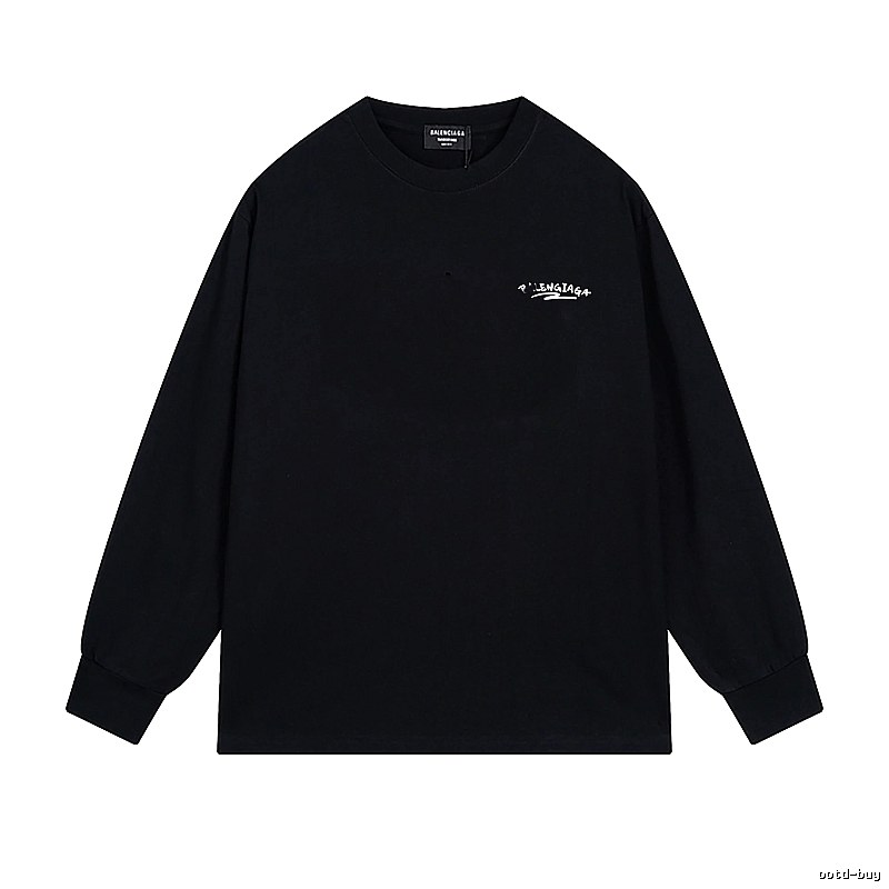 Balenciaga simple style black long-sleeved shirt