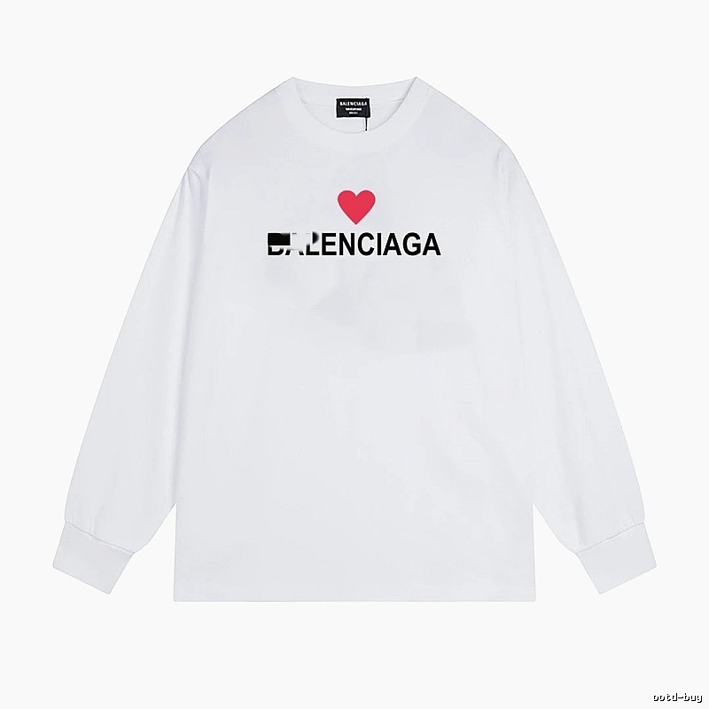 Balenciaga's simple white T-shirt with a heart design.