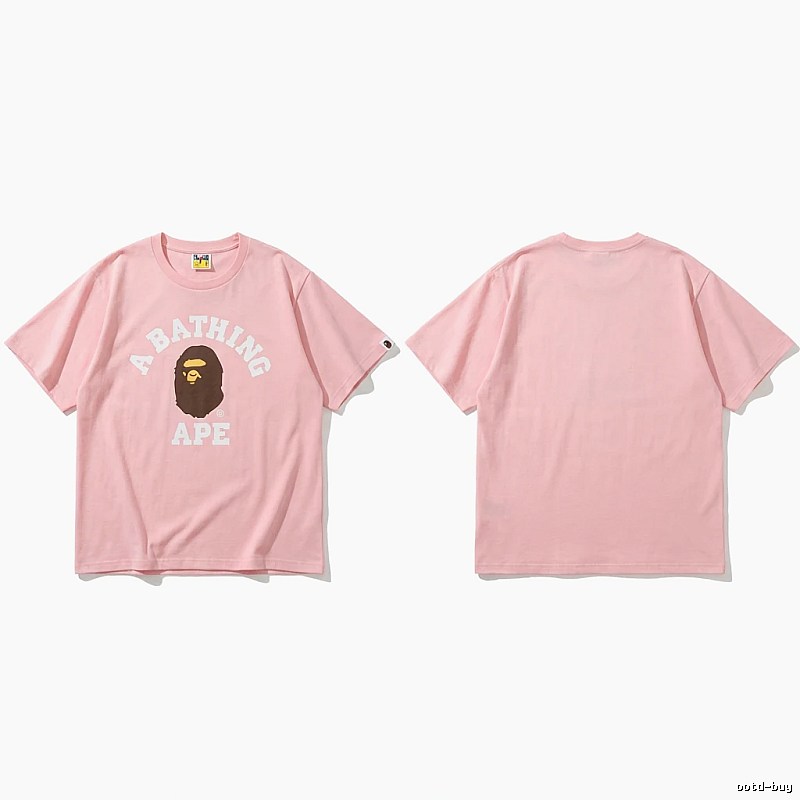 Bape Ape Head Pink T-shirt
