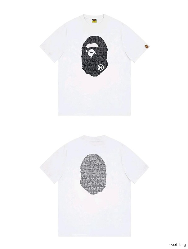 Bape Ape Head Simple White T-shirt