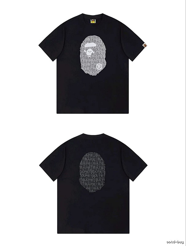 Bape Ape Head Trendy and Cool Black T-shirt