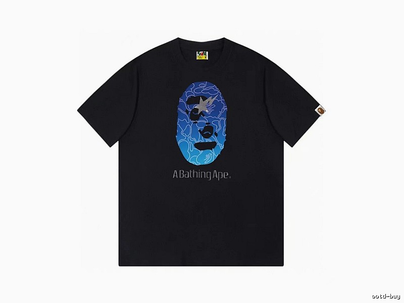 Bape Ape Head Trendy Cool Black T-shirt