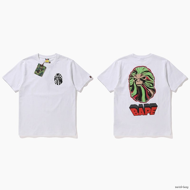 Bape Ape Head Trendy White T-shirt